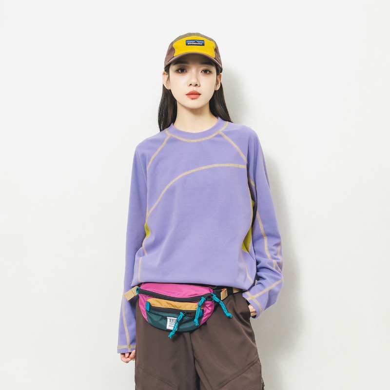 เสื้อยืดแขนยาวสีสันตัดกันสำหรั - Base Layer Top บทวิจารณ์และราคา